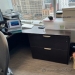 Espresso U/C Suite Bow Front Office Desk w/ Knee Space, Lateral